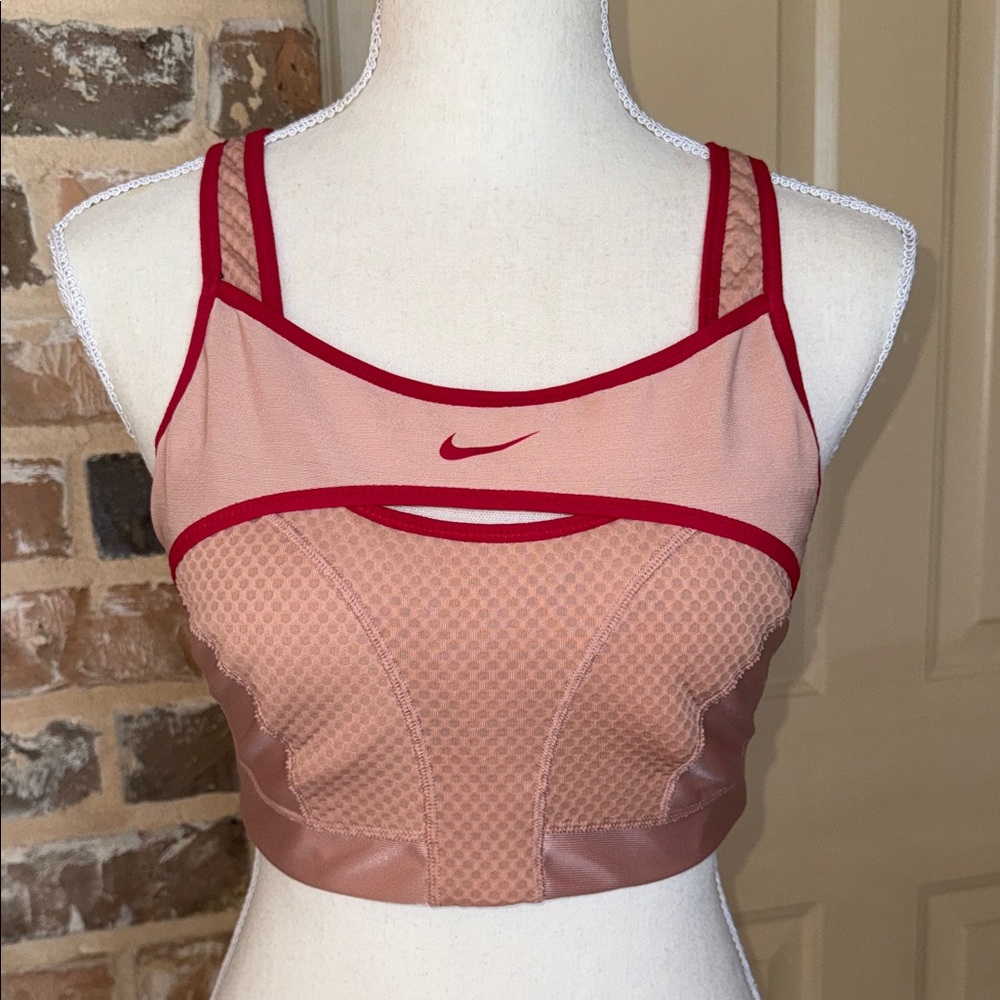 Nike Dri-FIT ADV Alpha High-Support Sports Bra Peach and Red Sports Bra Sz M - Picture 9 of 12